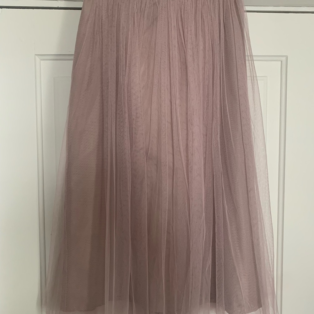 Jenny Yoo Dusty Rose Tulle Skirt